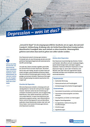 Themenblatt: Depression – was ist das?