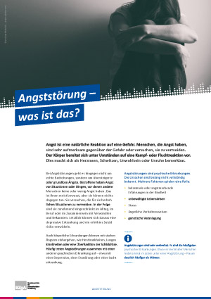 Themenblatt: Angststörung – was ist das? Themenblatt: Angststörung – was ist das?