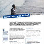 Themenblatt: Depression – was ist das? Themenblatt: Depression – was ist das?
