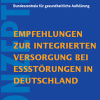 Fachbroschüre: Empfehlungen zur integrierten Versorgung bei Essstörungen in Deutschland Titelbild der Fachbroschüre Empfehlungen zur integrierten Versorgung bei Essstörungen in Deutschland